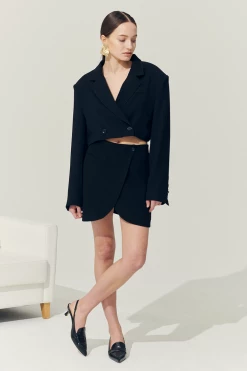 STORETS Sustainable Re:born Eva Tulip Wrap Mini Skirt BOTTOMS