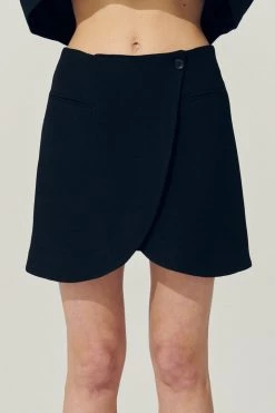 STORETS Sustainable Re:born Eva Tulip Wrap Mini Skirt BOTTOMS