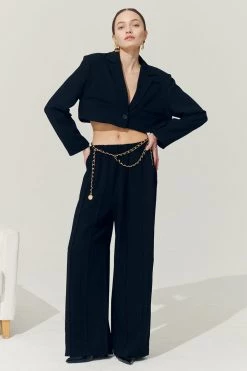 STORETS Sustainable OUTERWEARS Re:born Daisy One Button Crop Blazer