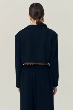 STORETS Sustainable OUTERWEARS Re:born Daisy One Button Crop Blazer