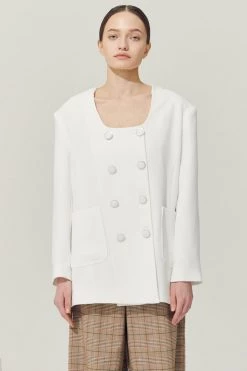 STORETS Sustainable Re:born Sia Double Button Blazer OUTERWEARS