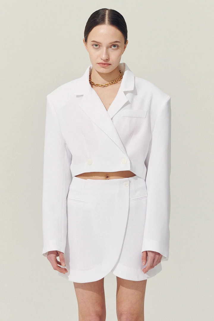 STORETS Influencer Re:born Eva Two Button Crop Blazer