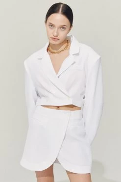 STORETS Sustainable Re:born Eva Tulip Wrap Mini Skirt BOTTOMS