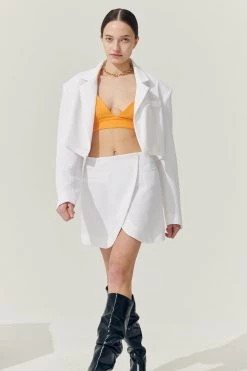 STORETS Sustainable Re:born Eva Two Button Crop Blazer OUTERWEARS