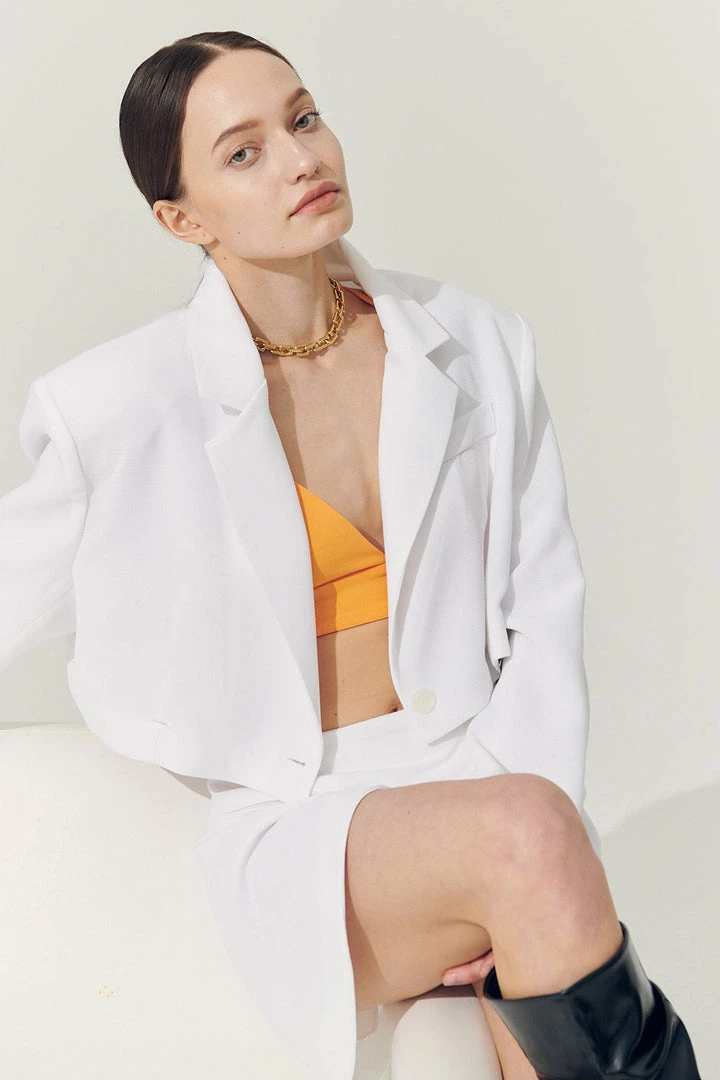 STORETS Influencer Re:born Eva Two Button Crop Blazer