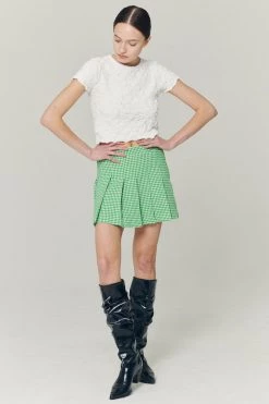 STORETS Haley Houndstootch Pleated Skort WHAT'S NEW