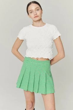 STORETS Haley Houndstootch Pleated Skort WHAT'S NEW