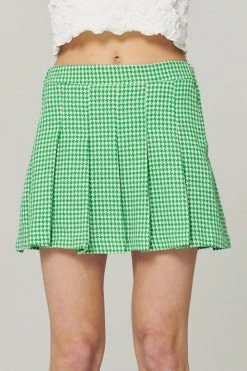 STORETS Haley Houndstootch Pleated Skort WHAT'S NEW
