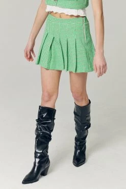 STORETS Haley Houndstootch Pleated Skort WHAT'S NEW