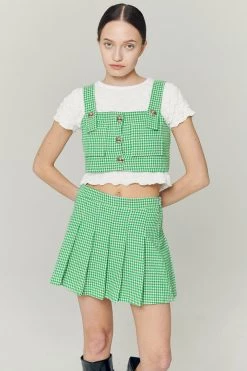 STORETS Haley Buttoned Crop Top