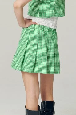STORETS Haley Houndstootch Pleated Skort WHAT'S NEW