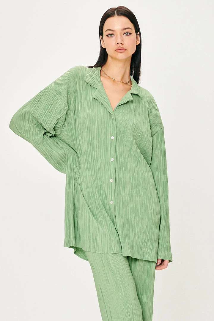 STORETS Maria Oversized Plisse Shirt BEST-SELLERS