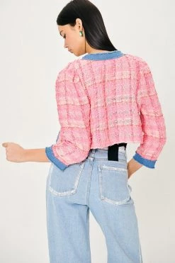 STORETS Mia Denim Inset Tweed Jacket