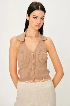 STORETS Avery Knitted Halter Neck Top WHAT'S NEW