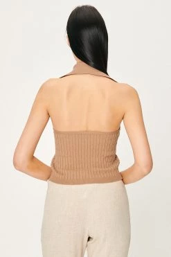 STORETS Avery Knitted Halter Neck Top CLOTHING