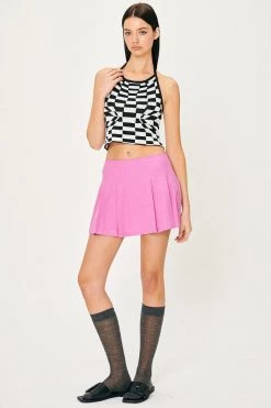 STORETS Skyler Checkerboard Halter Top