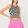 STORETS Skyler Checkerboard Halter Top