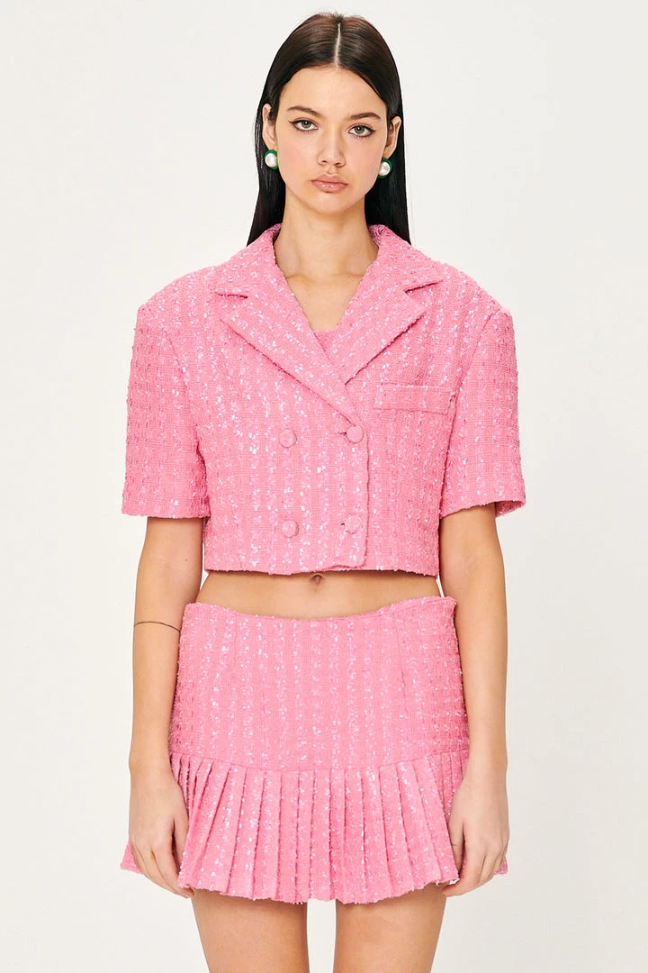 STORETS Emily Tweed Cropped Jacket WHAT'S NEW