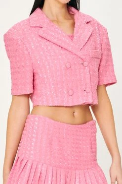 STORETS Emily Tweed Cropped Jacket WHAT'S NEW