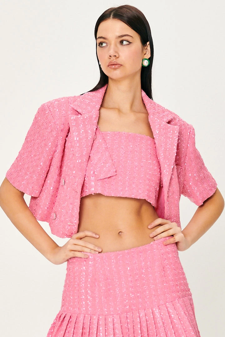 STORETS Emily Tweed Cropped Jacket WHAT'S NEW