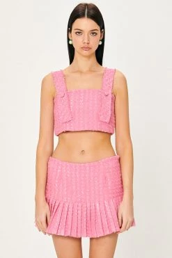STORETS Emily Tweed Cropped Top