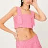 STORETS Emily Tweed Cropped Top