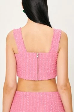 STORETS Emily Tweed Cropped Top