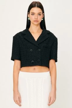 STORETS Emily Tweed Cropped Jacket WHAT'S NEW