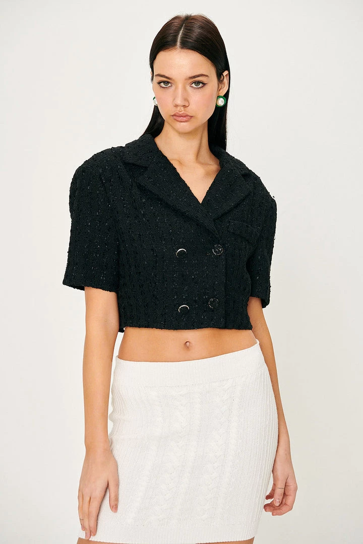 STORETS Emily Tweed Cropped Jacket WHAT'S NEW