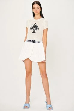 STORETS Susan Faux Wrap Pleated Skort