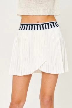 STORETS Susan Faux Wrap Pleated Skort
