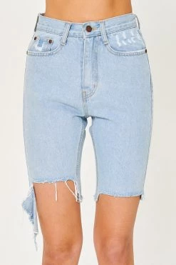 STORETS CLOTHING Delilah Cutout Denim Shorts