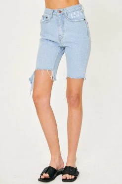 STORETS CLOTHING Delilah Cutout Denim Shorts