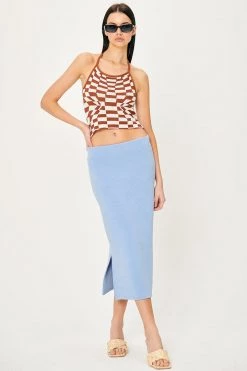 STORETS Monet Knitted Midi Skirt