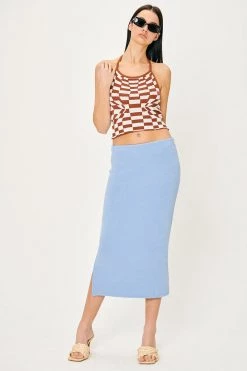 STORETS Monet Knitted Midi Skirt