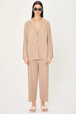STORETS WHAT'S NEW Bella Plisse Shirt And Pants Set