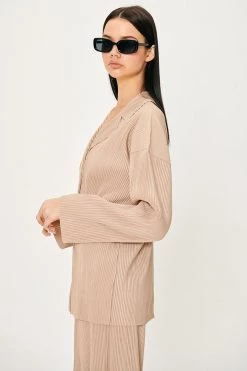 STORETS WHAT'S NEW Bella Plisse Shirt And Pants Set