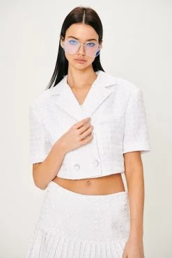 STORETS Emily Tweed Cropped Jacket WHAT'S NEW