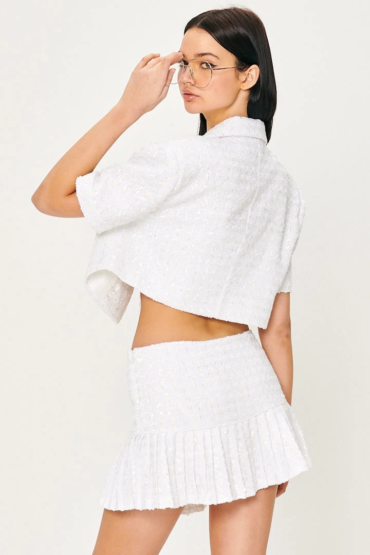 STORETS Emily Tweed Cropped Jacket WHAT'S NEW