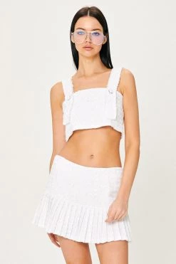 STORETS Emily Tweed Cropped Top WHAT'S NEW
