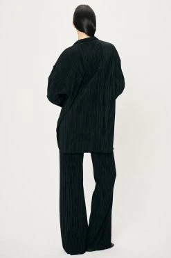 STORETS Maria Oversized Plisse Shirt