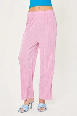 STORETS Zoe Plisse Side Slit Pants