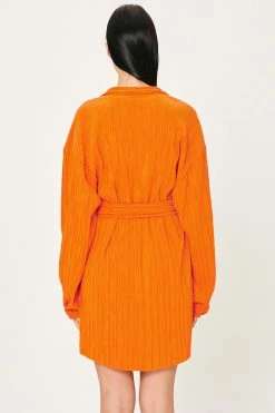 STORETS Sandra Plisse Shirt Dress WHAT'S NEW