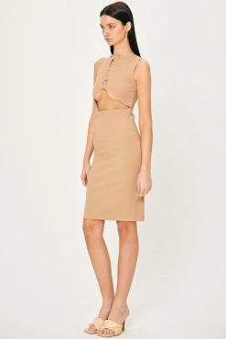 Storets Samantha Back Cut-Out Midi Dress WHAT'S NEW