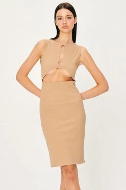 Storets Samantha Back Cut-Out Midi Dress WHAT'S NEW