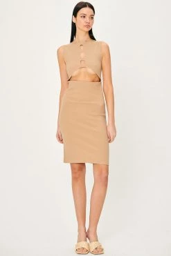Storets Samantha Back Cut-Out Midi Dress WHAT'S NEW