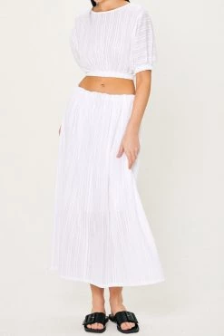 STORETS Angela Embroidery Cotton Skirt CLOTHING