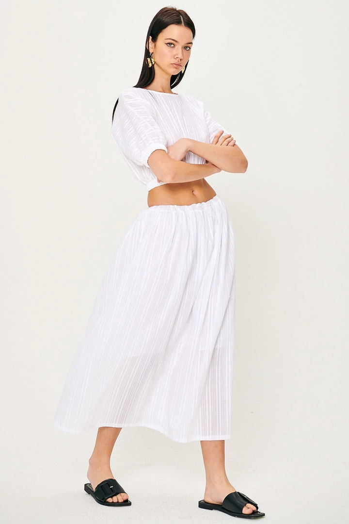 STORETS Angela Embroidery Cotton Skirt CLOTHING