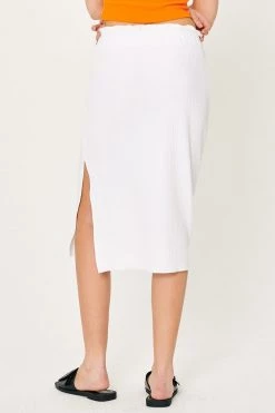 STORETS Gabriela Lettuce Hem Midi Skirt