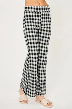 STORETS Kris Gingham Bootcut Pants CLOTHING